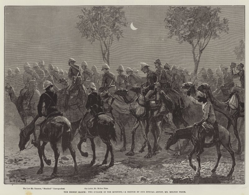 Çöl Yürüyüşü, Sabahın İkisinde by William Heysham Overend