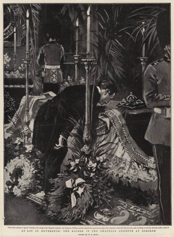 Osborne'daki Chapelle Ardente'deki Kayzer, Bir Saygı Hareketi by William T. Maud