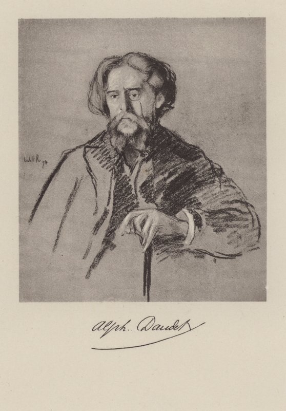 Alphonse Daudet, Fransız romancı by William after Rothenstein