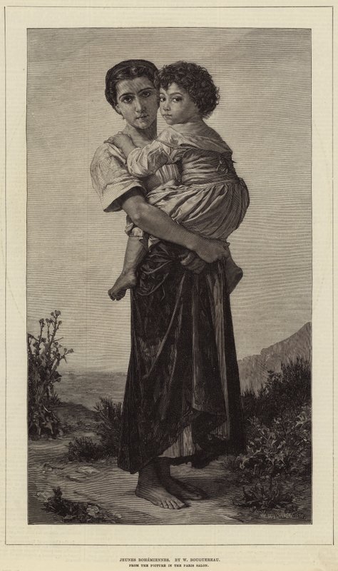 genç bohemler by William Adolphe Bouguereau