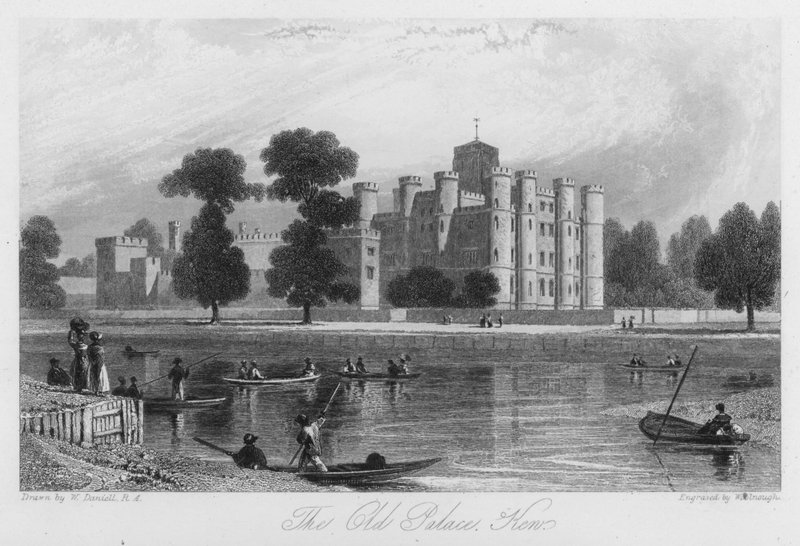 The Old Palace, Ken (engraving) by William (after) Daniell
