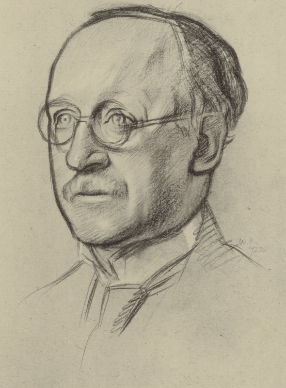 Sir Edwin Lutyens, RA (lito) by William (after) Rothenstein