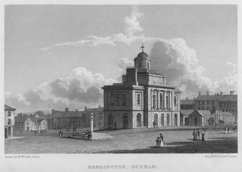 Darlington, Durham (gravür) by William (after) Westall