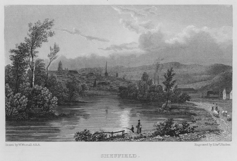 Sheffield (gravür) by William (after) Westall