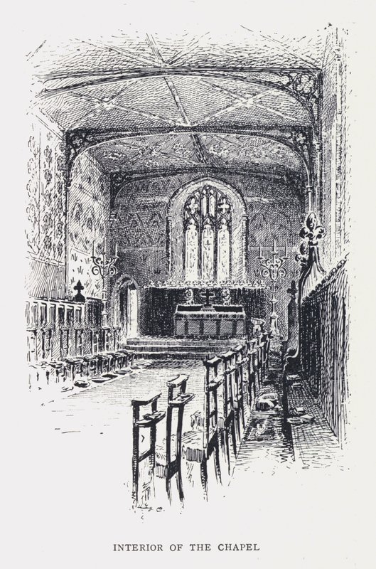 Şapelin içi (gravür) by William Alexander Ansted