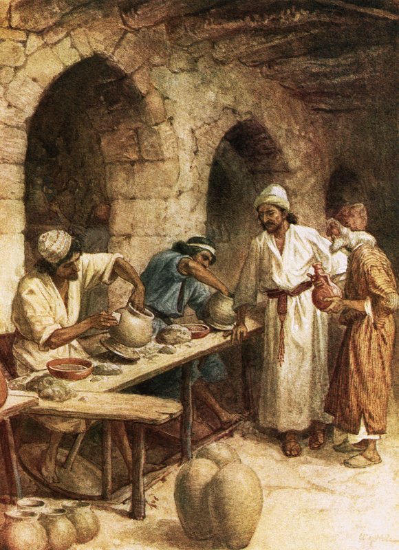 Yeremya ve çömlekçi by William Brassey Hole