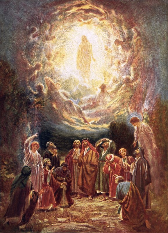 İsa göğe yükseliyor by William Brassey Hole