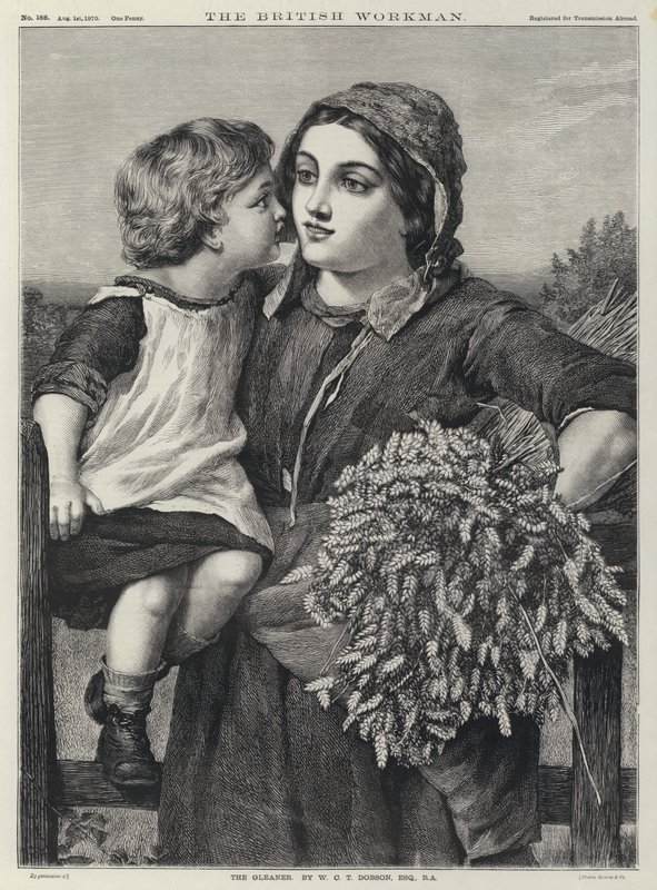 Gleaner (gravür) by William Charles Thomas (after) Dobson
