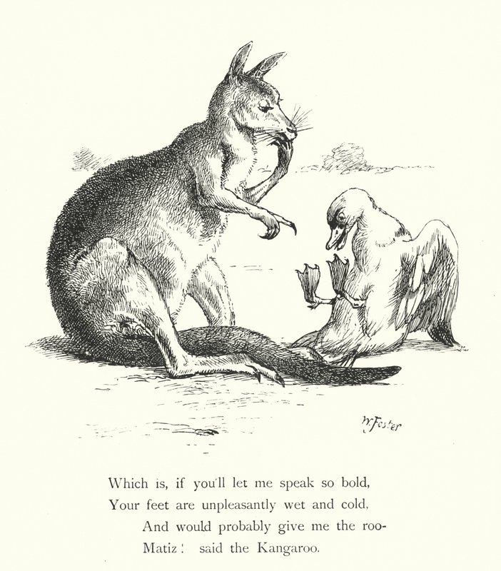 Ördek ve Kanguru (gravür) by William Foster
