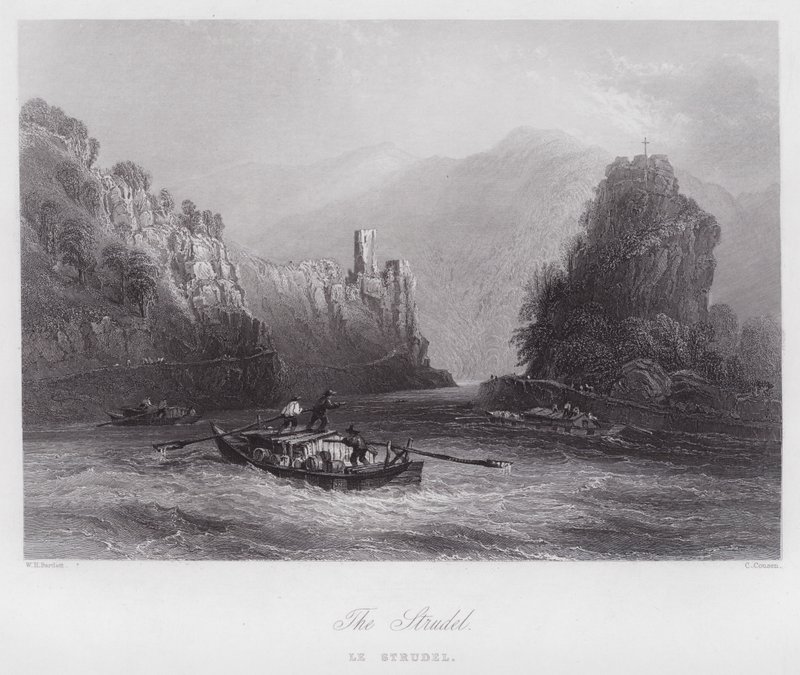 Strudel (gravür) by William H. Bartlett