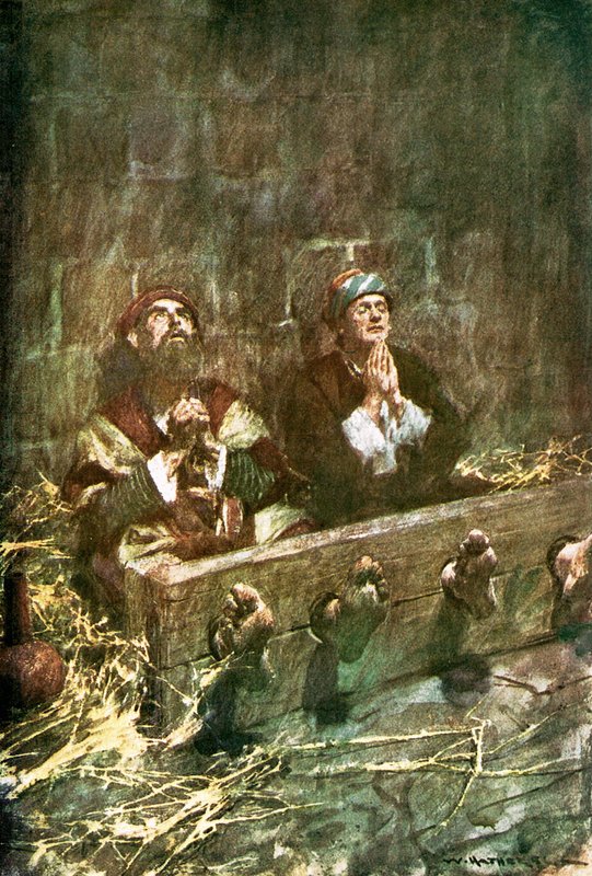 Paul ve Silas hapiste by William Hatherell