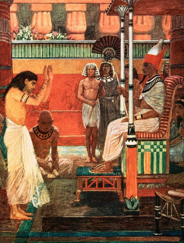 Firavun rüyasını anlatıyor by William Hatherell