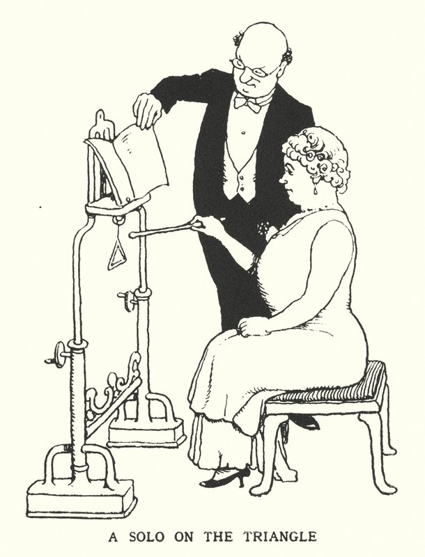 Üçgende Bir Solo (lito) by William Heath Robinson