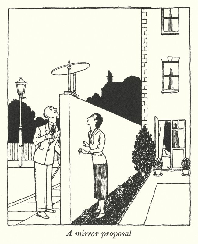 Bir ayna önerisi (lito) by William Heath Robinson