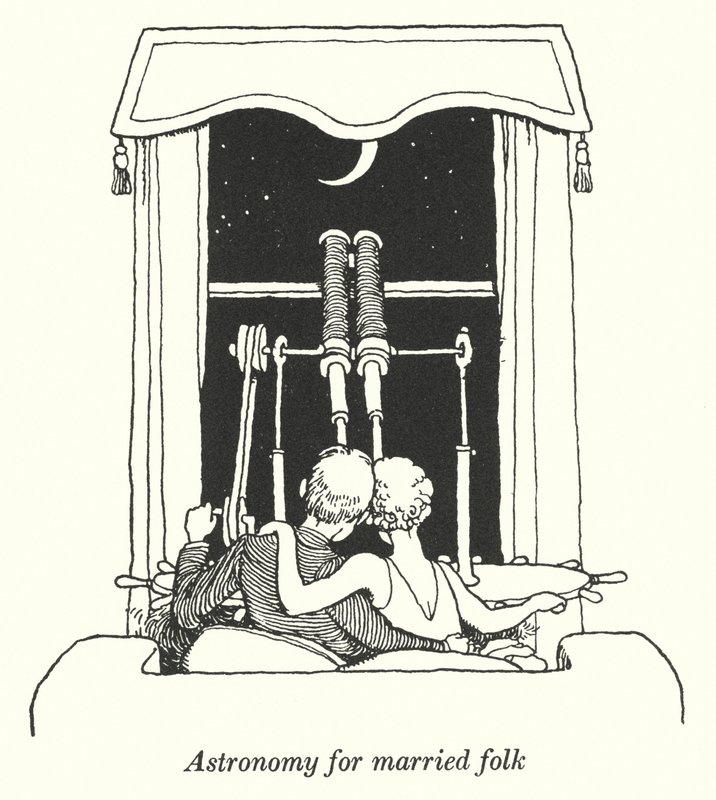 Evli halk için astronomi (lito) by William Heath Robinson