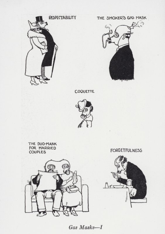 Gaz Maskeleri - I (lito) by William Heath Robinson