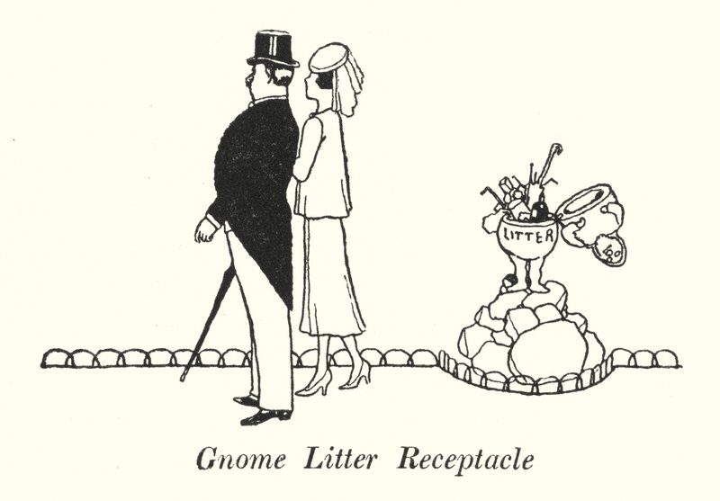 Gnome Çöp Kutusu (lito) by William Heath Robinson