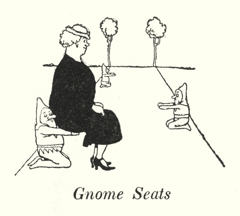 Gnome Koltukları (lito) by William Heath Robinson