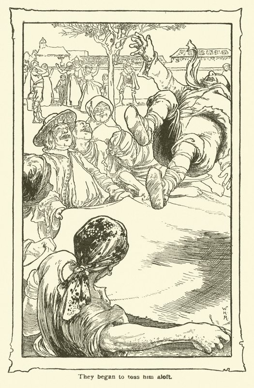 Don Kişot (lito) için çizim by William Heath Robinson