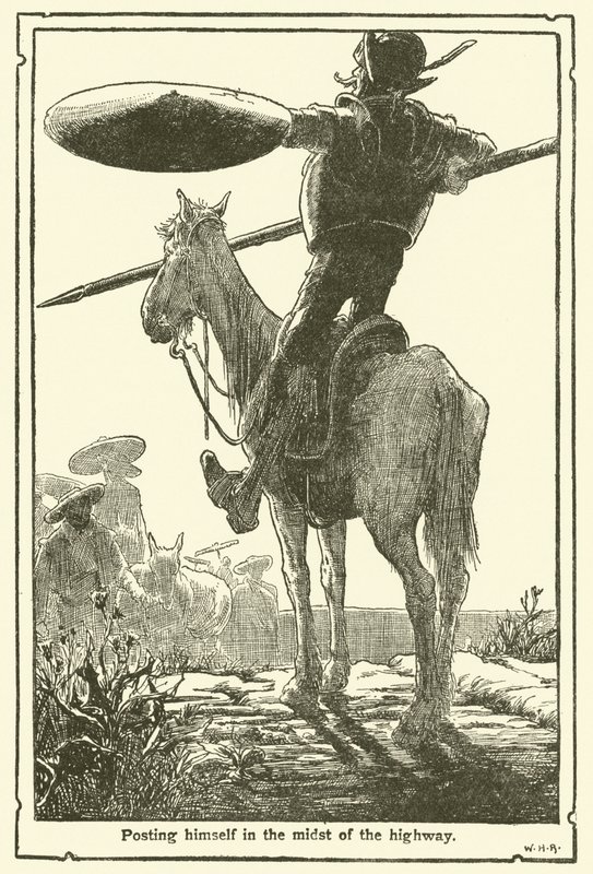 Don Kişot (lito) için çizim by William Heath Robinson