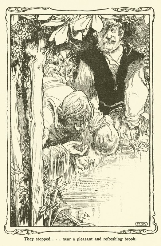 Don Kişot (lito) için çizim by William Heath Robinson