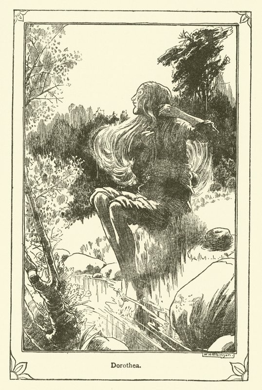 Don Kişot (lito) için çizim by William Heath Robinson