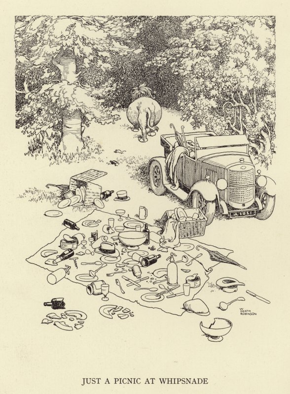 Whipsnade'de sadece bir piknik by William Heath Robinson