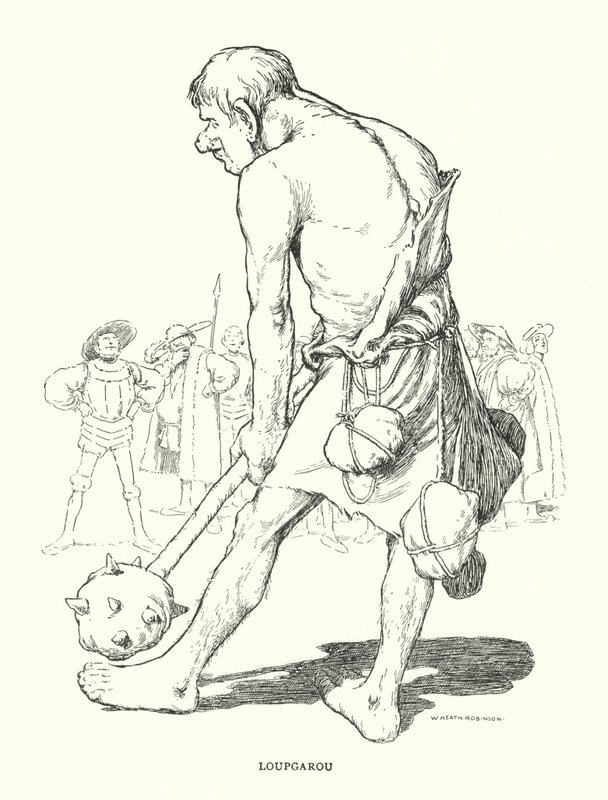 Loupgarou (taş) by William Heath Robinson