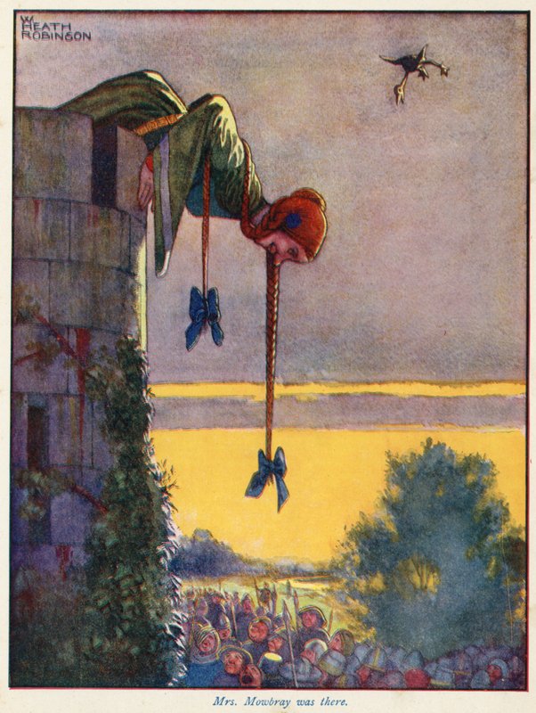 Bayan Mowbray oradaydı. by William Heath Robinson