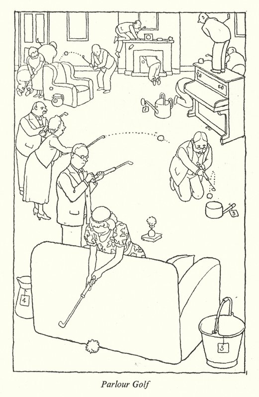 Salon Golf (lito) by William Heath Robinson