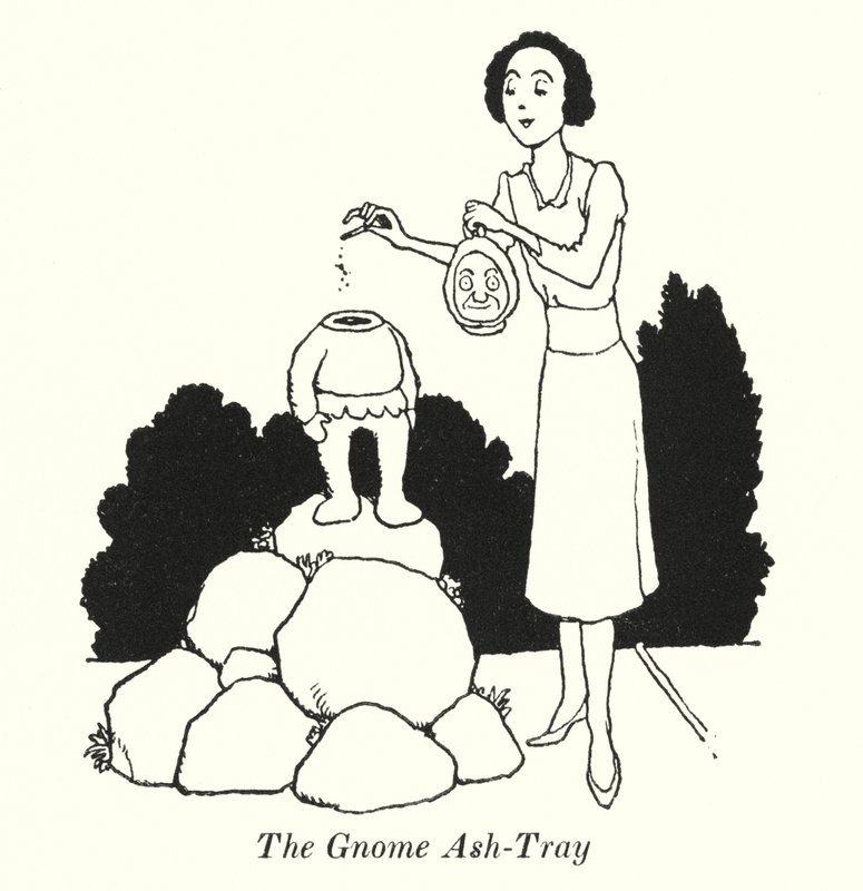 Gnome Kül Tablası (lito) by William Heath Robinson