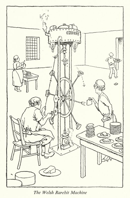 Galli Rarebit Makinesi (lito) by William Heath Robinson