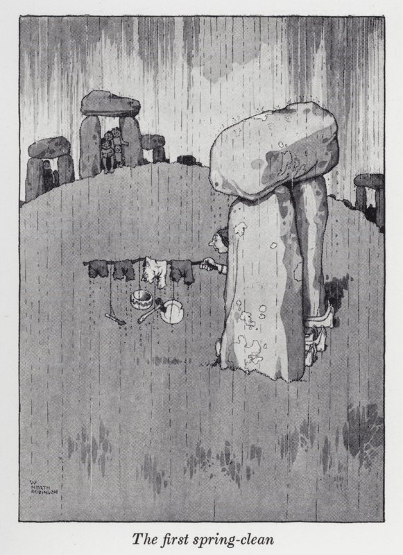 İlk bahar temizliği (lito) by William Heath Robinson