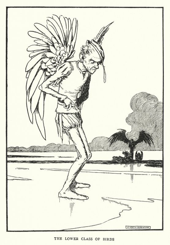 Alt kuş sınıfı (lito) by William Heath Robinson