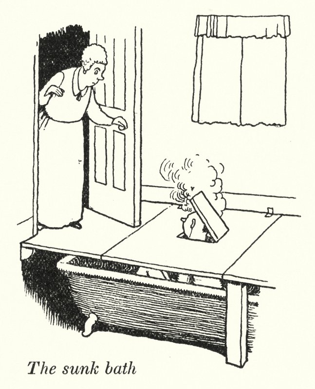 Batık banyo (lito) by William Heath Robinson