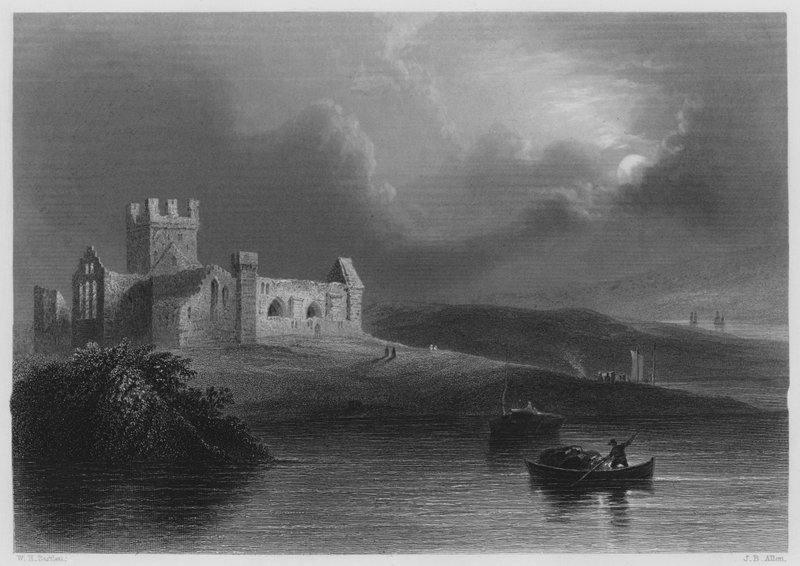 Dunbrody Manastırı (gravür) by William Henry (after) Bartlett