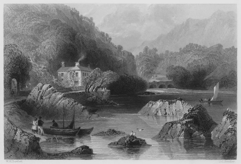 Glengariff Hanı (gravür) by William Henry (after) Bartlett