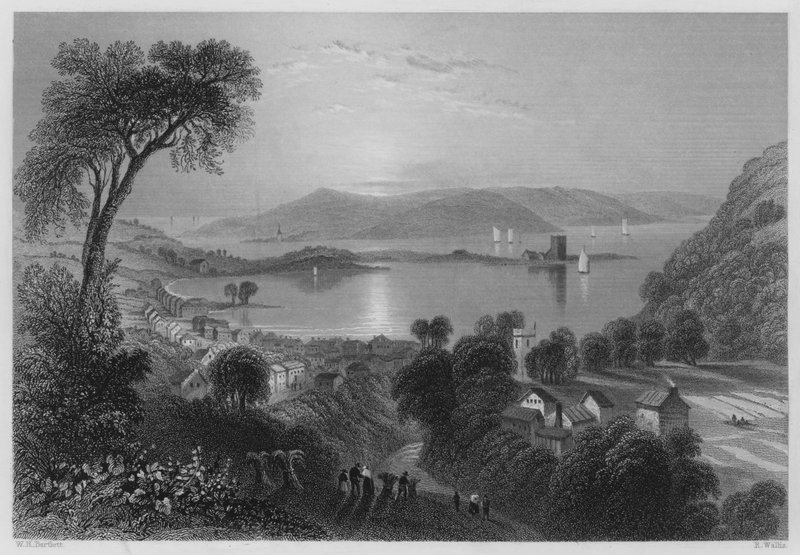 Larne (gravür) by William Henry (after) Bartlett
