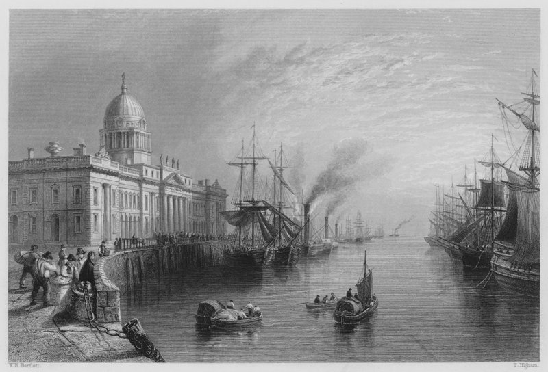 Özel Ev, Dublin (gravür) by William Henry (after) Bartlett