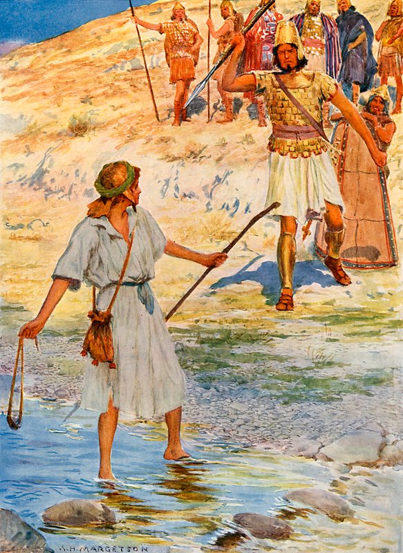David ve Goliath by William Henry Margetson