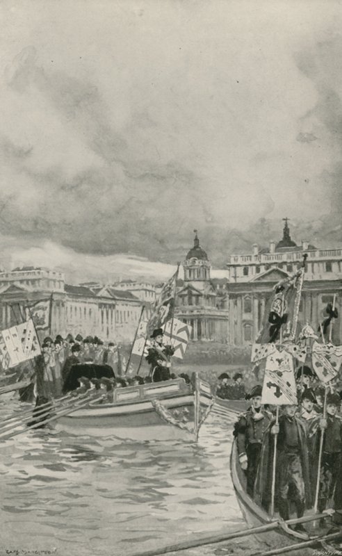 The Funeral of Lord Nelson  by William Henry Margetson