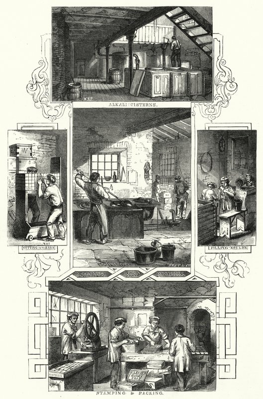 Sabun İmalatı (gravür) by William Henry Pike
