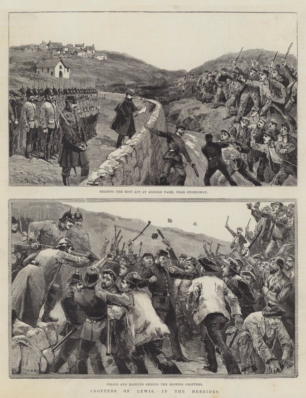 Hebridlerde Lewis Crofters, by William Heysham Overend
