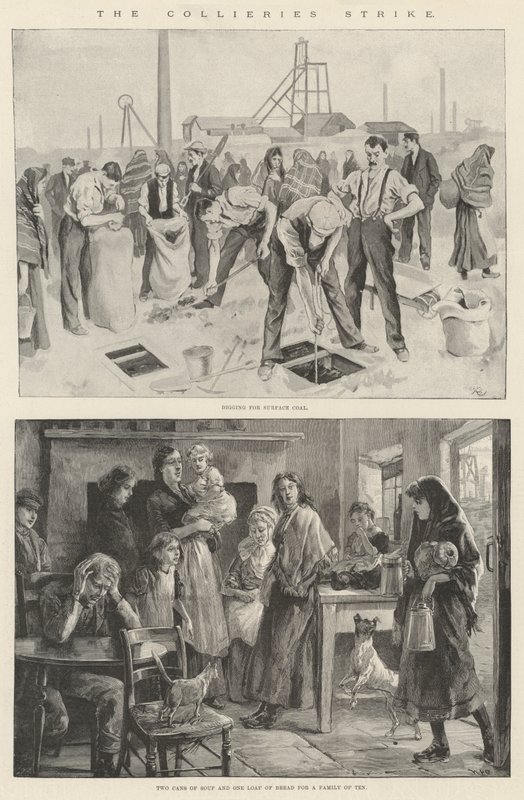 kömür ocağı grevi by William Heysham Overend