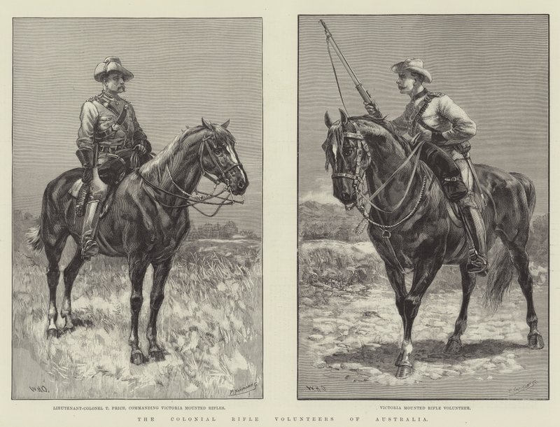 Avustralya Koloni Tüfek Gönüllüleri by William Heysham Overend
