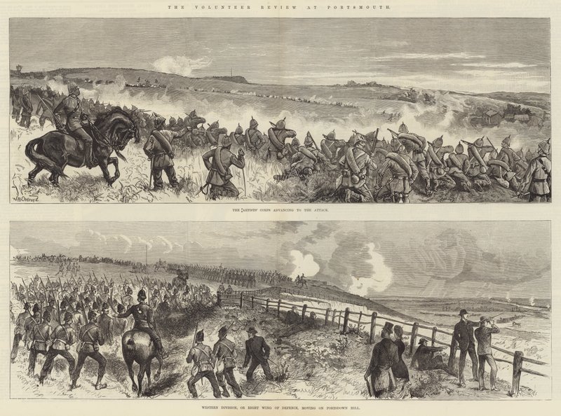 Portsmouth'daki Gönüllü İncelemesi by William Heysham Overend
