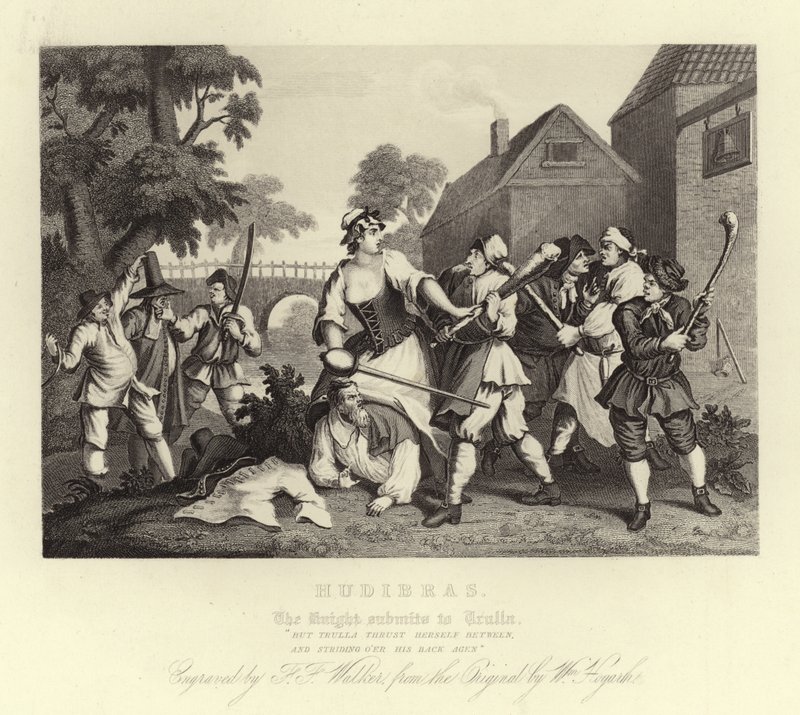 Hudibras, Samuel Butler by William Hogarth