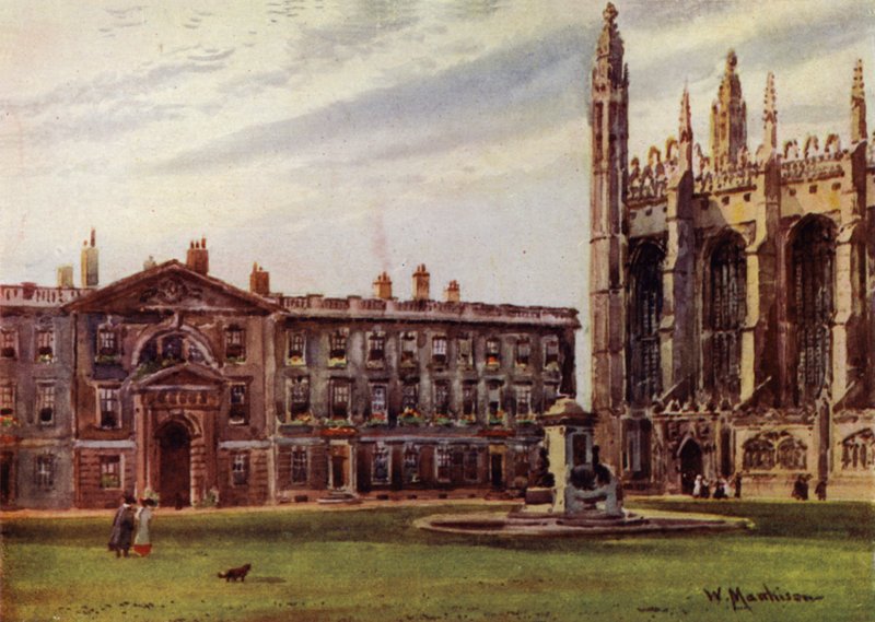 Kings College Şapeli ve Fellows Binaları by William Matthison