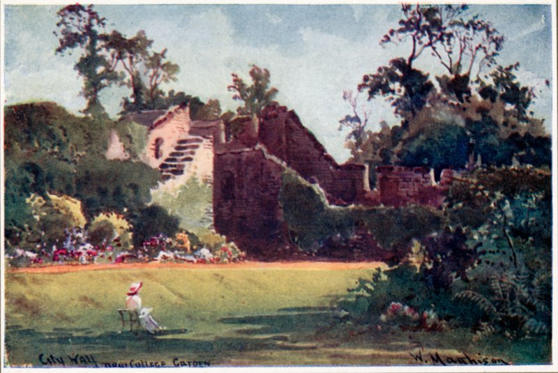 Oxford Şehir Duvarı, Yeni Kolej Bahçesi by William Matthison