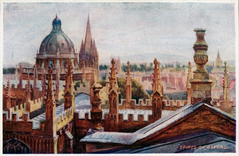 Bir üst pencereden Oxford by William Matthison
